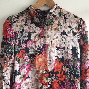 Vintage Floral Button Up